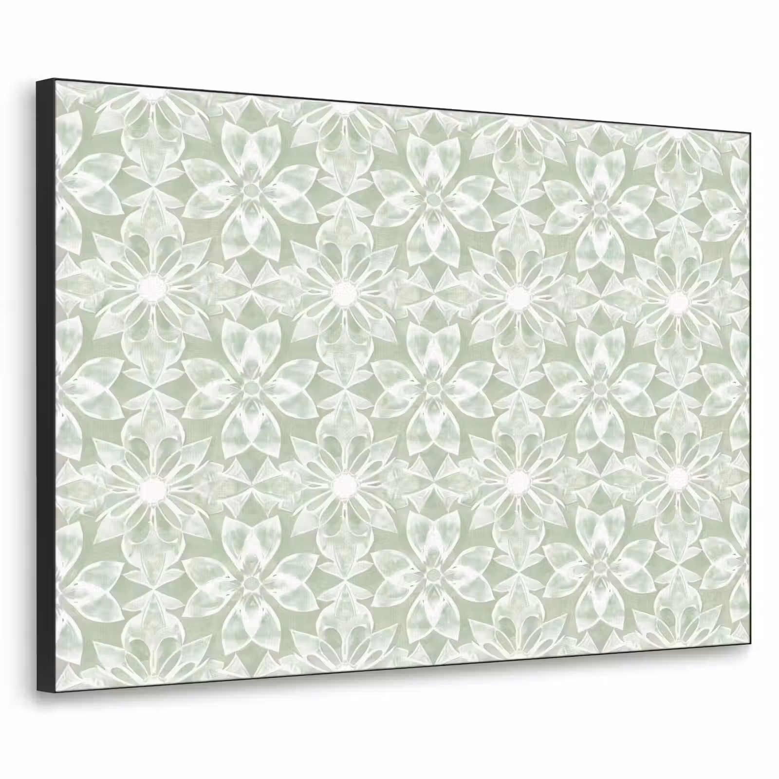 Art Frame - Salbeigrün – Symmetrisch – Mandala – Ornament – Muster — 1