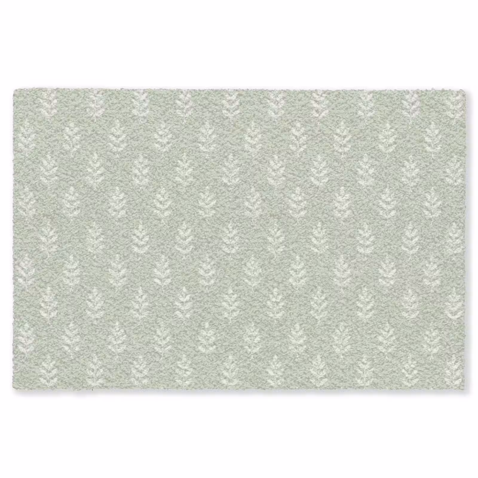 Teppich - Salbeigrün – Botanisch – Zweige – Minimalistisch – Muster — 1