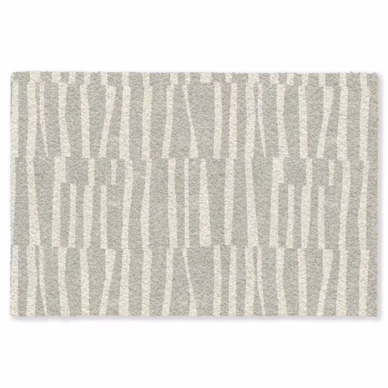 Teppich - Salbeigrün – Streifen – Geometrisch – Textur – Muster — 1