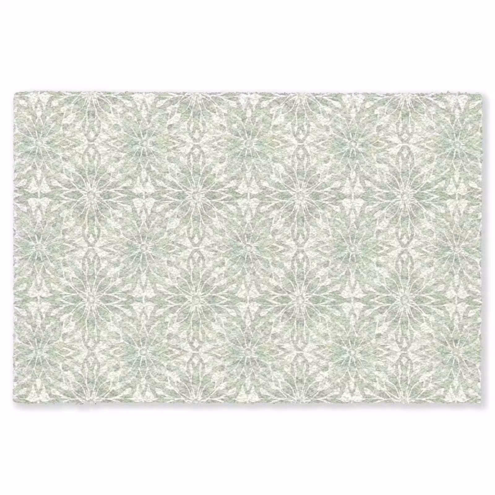 Teppich - Salbeigrün – Symmetrisch – Mandala – Ornament – Muster — 1