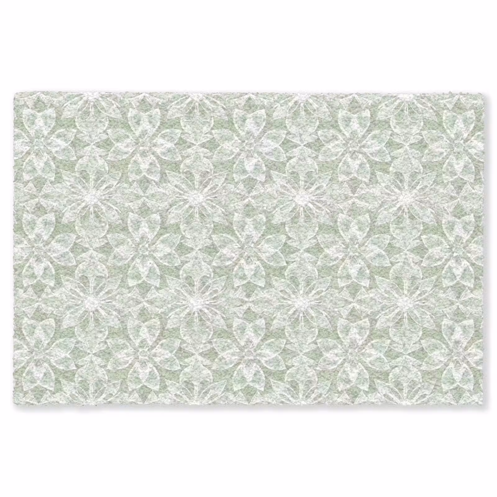 Teppich - Salbeigrün – Symmetrisch – Mandala – Ornament – Muster — 1