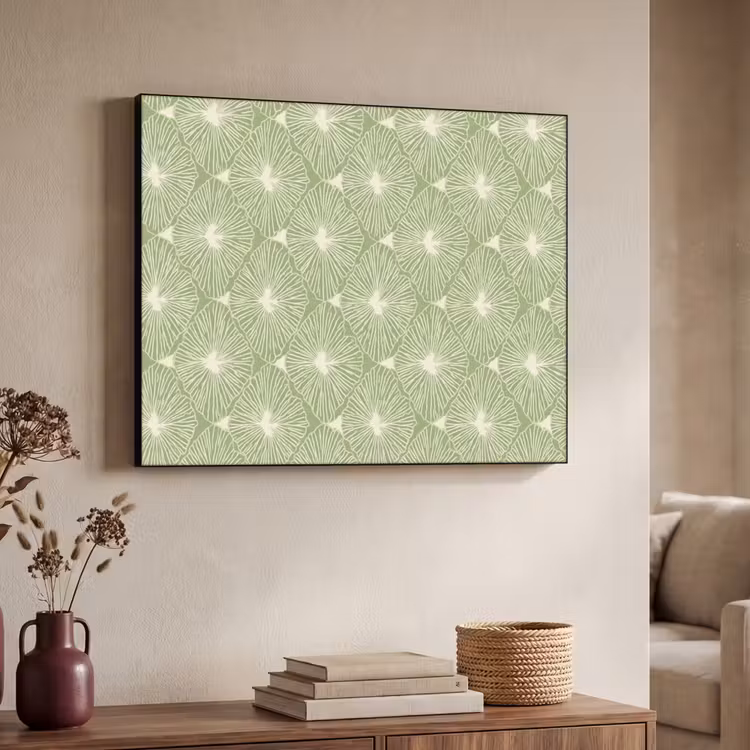 Art Frame - Salbeigrün – Botanisch – Rauten – Organisch – Muster — 3