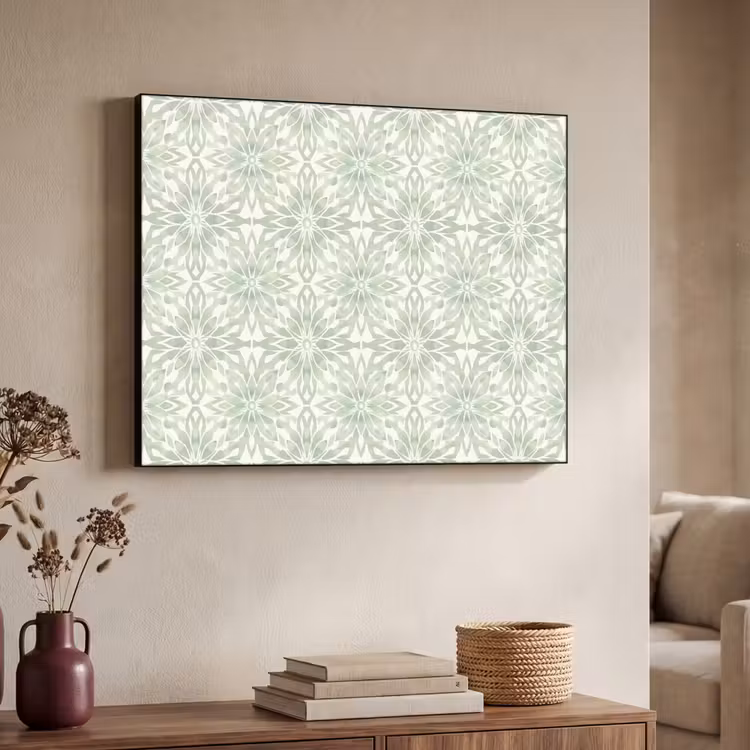 Art Frame - Salbeigrün – Symmetrisch – Mandala – Ornament – Muster — 3