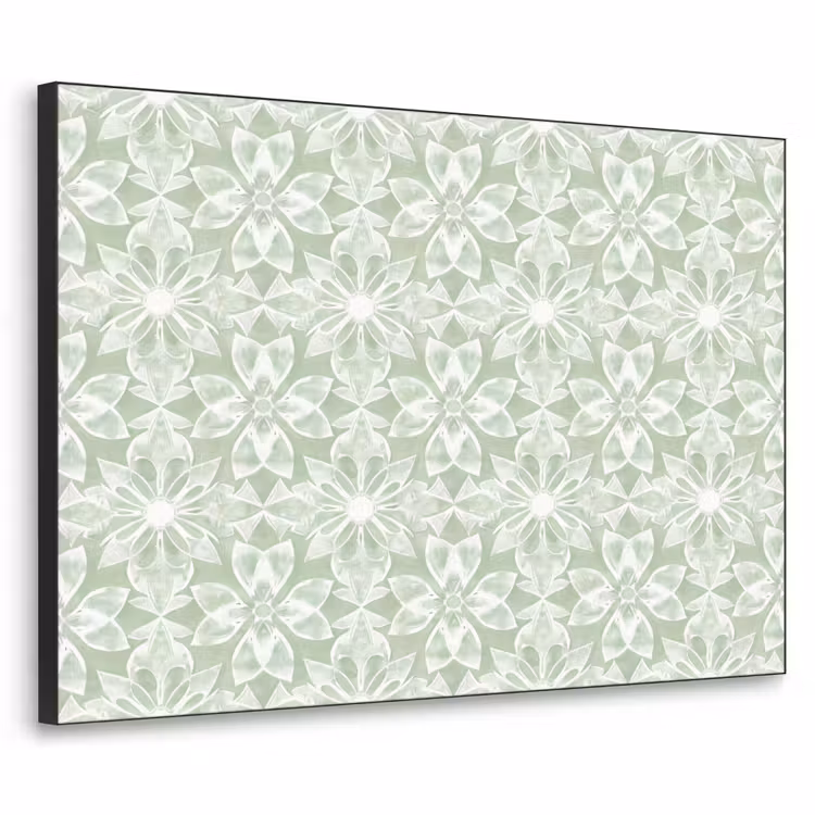 Art Frame - Salbeigrün – Symmetrisch – Mandala – Ornament – Muster — 1