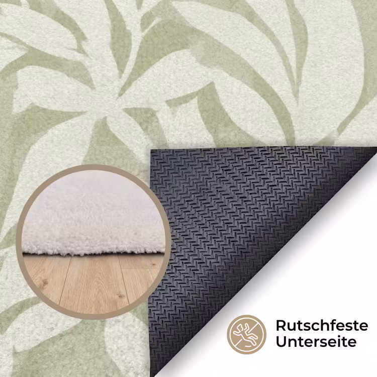 Teppich - Salbeigrün – Botanisch – Minimalistisch – Muster — 4