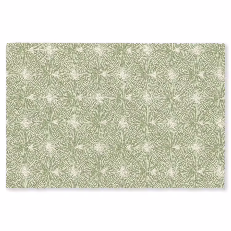 Teppich - Salbeigrün – Botanisch – Rauten – Organisch – Muster — 1