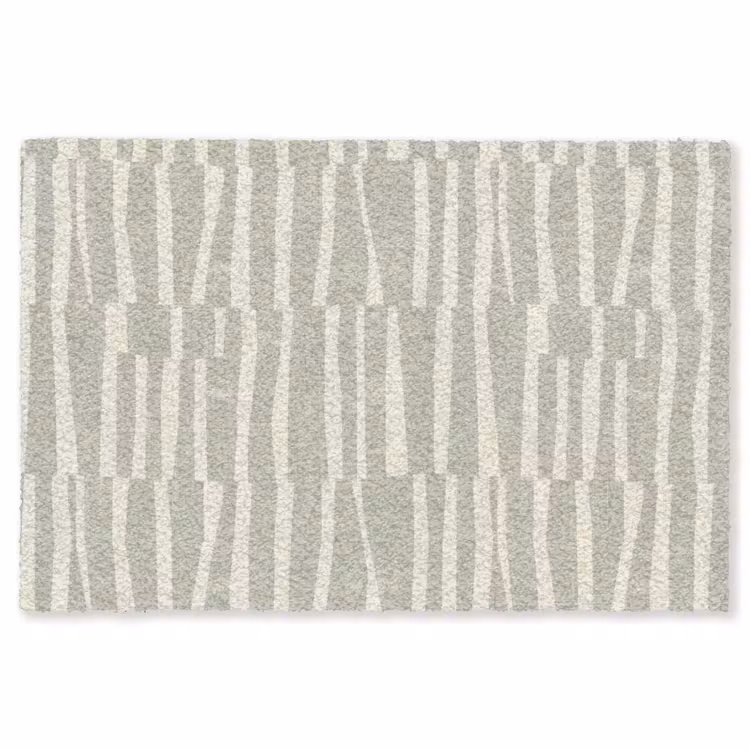 Teppich - Salbeigrün – Streifen – Geometrisch – Textur – Muster — 1