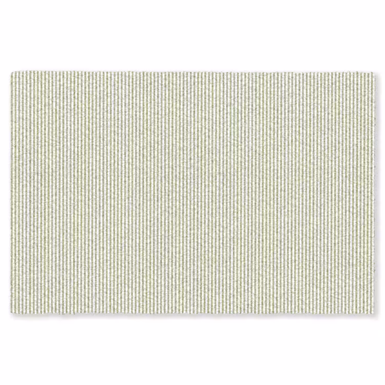 Teppich - Salbeigrün – Streifen – Minimalistisch – Muster — 1
