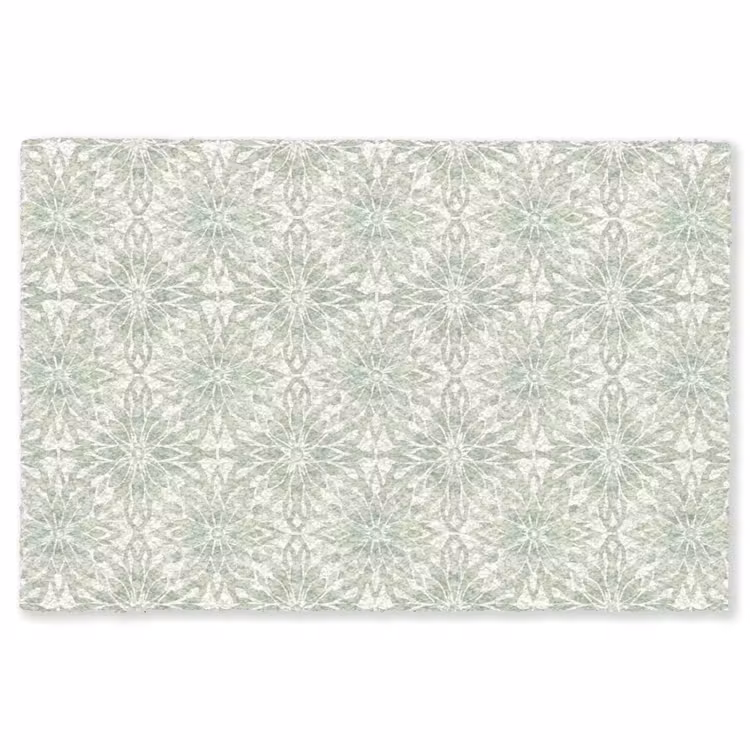 Teppich - Salbeigrün – Symmetrisch – Mandala – Ornament – Muster — 1