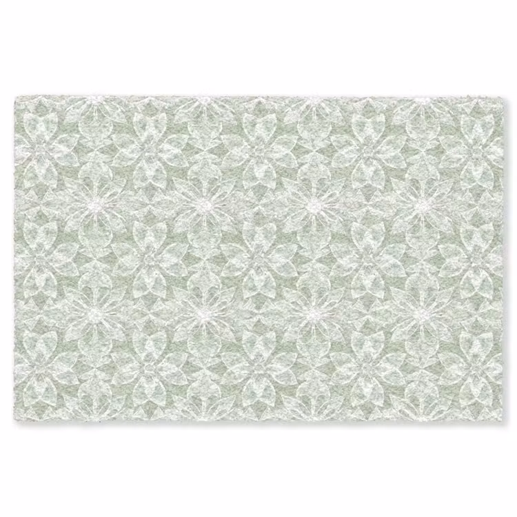 Teppich - Salbeigrün – Symmetrisch – Mandala – Ornament – Muster — 1