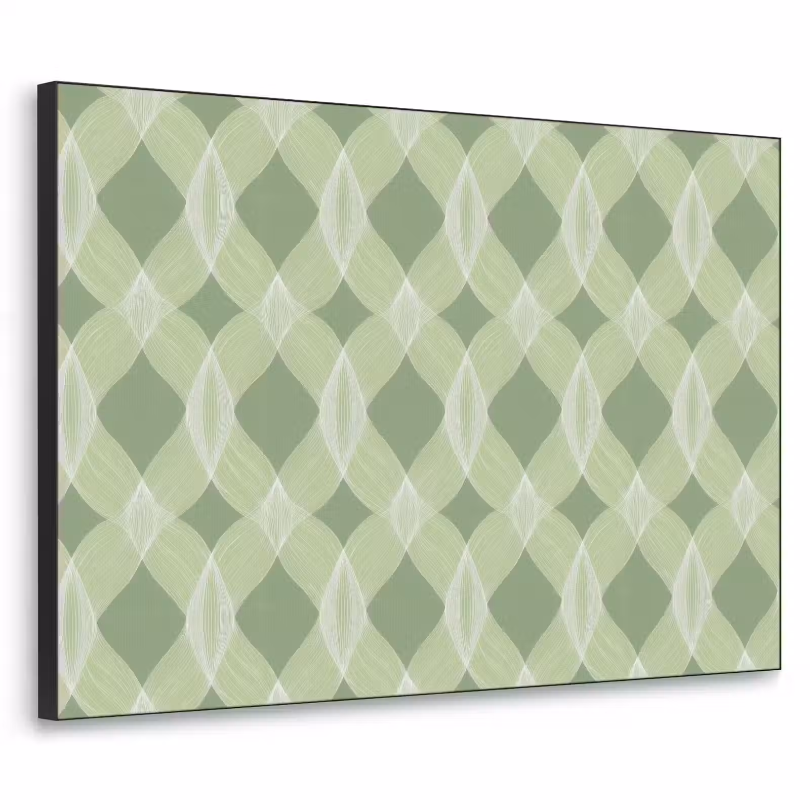 Art Frame - Salbeigrün – Geometrisch – Organisch – Gitterwerk – Muster — 1