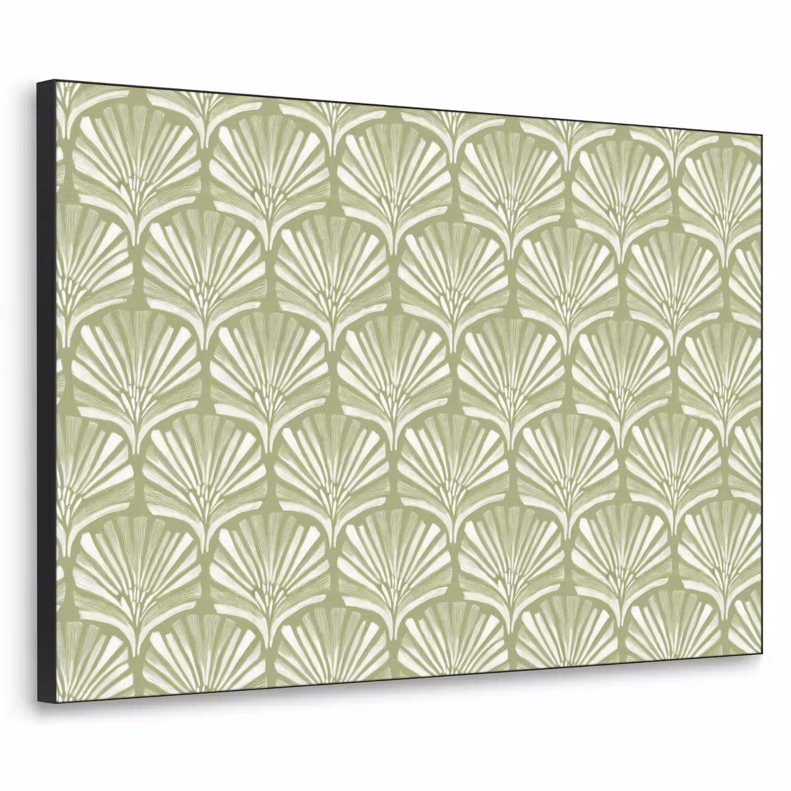 Art Frame - Salbeigrün – Ginkgo Biloba – Fächer – Muster — 1