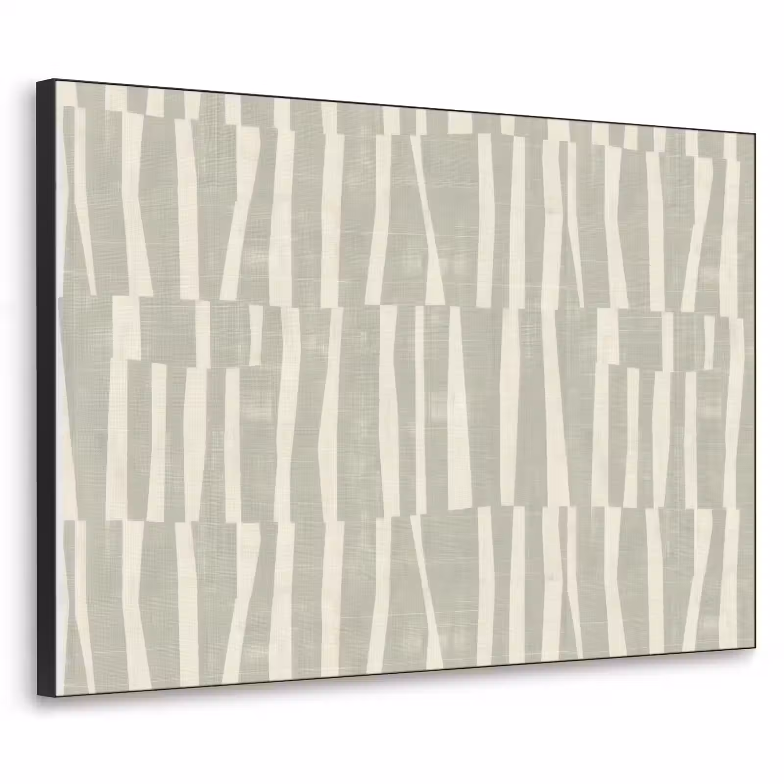 Art Frame - Salbeigrün – Streifen – Geometrisch – Textur – Muster — 1