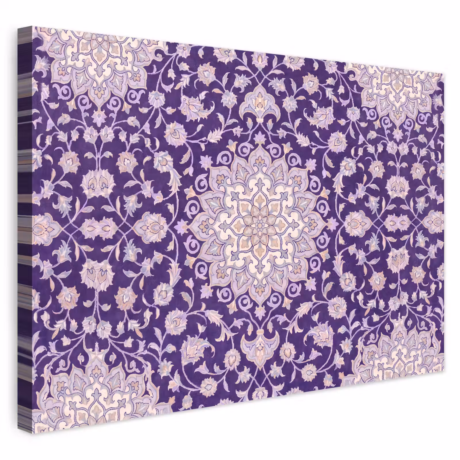 Outdoor Leinwand - Muster – Medaillon – Orientalisch – Lila – Dekoration — 1