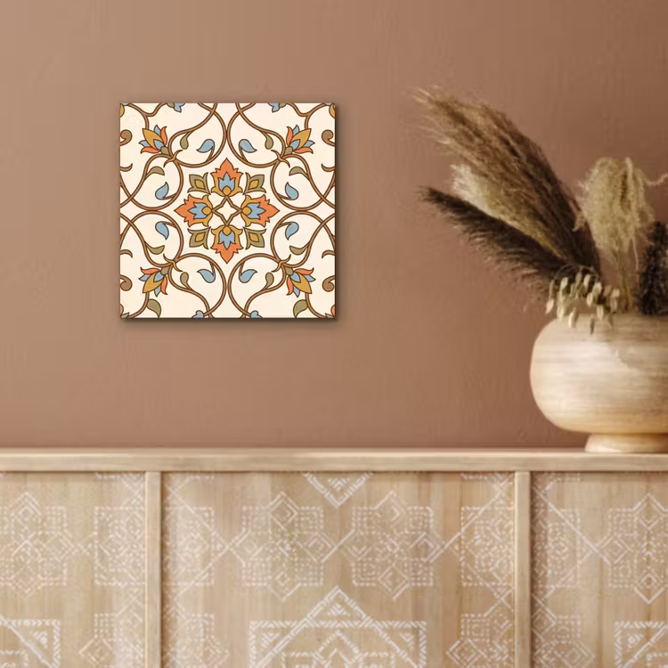 Alu-Dibond-Bild - Muster – Blumen – Ornament – Bunt — 5