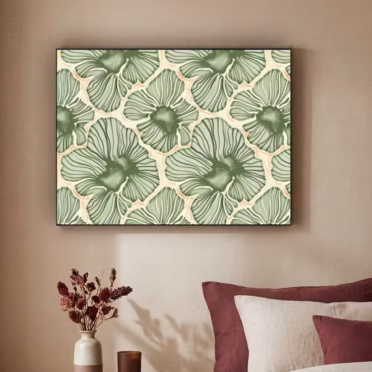 Art Frame - Grün – Botanisch – Blumen – Organisch – Muster — 2