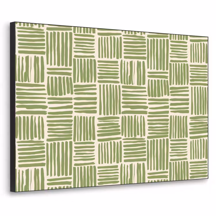 Art Frame - Salbeigrün – Blöcke – Handgezeichnet – Muster — 1