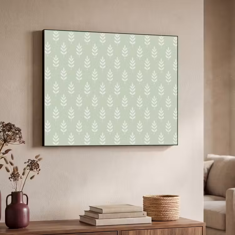 Art Frame - Salbeigrün – Botanisch – Zweige – Minimalistisch – Muster — 3