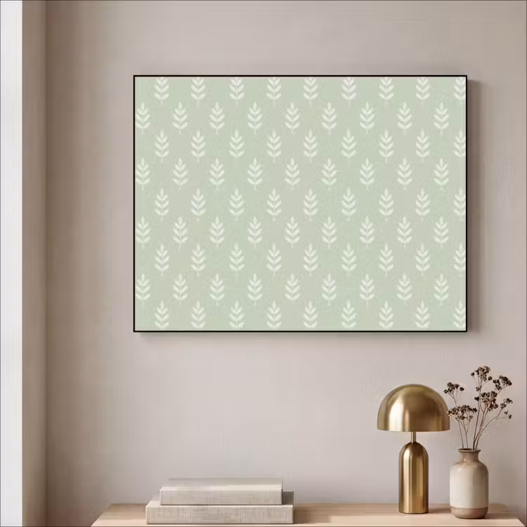 Art Frame - Salbeigrün – Botanisch – Zweige – Minimalistisch – Muster — 4