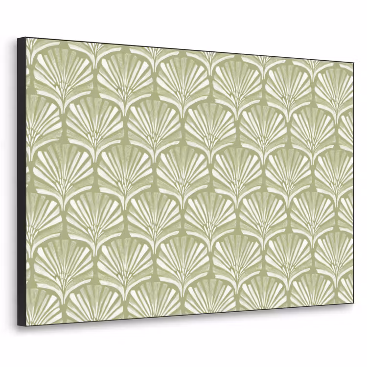 Art Frame - Salbeigrün – Ginkgo Biloba – Fächer – Muster — 1