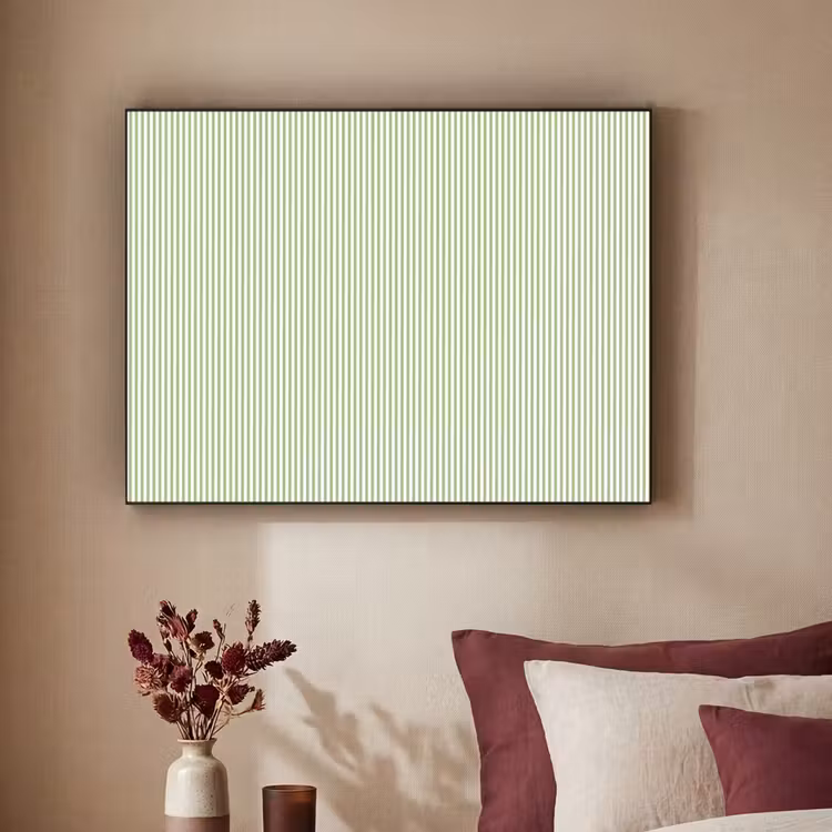 Art Frame - Salbeigrün – Streifen – Minimalistisch – Muster — 2