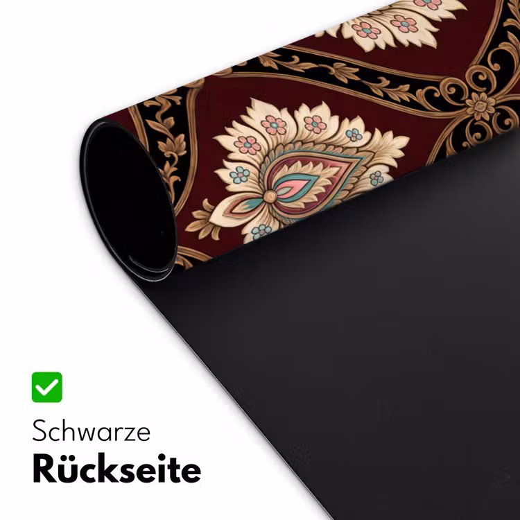 Schreibtischunterlage - Muster – Blumenmotiv – Dekoration – Klassisch – Rot — 2