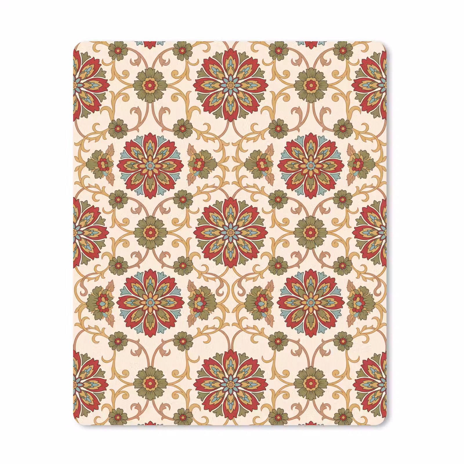 Mauspad - Muster – Blumen – Ornament – Klassisch – Farbenfroh — 1