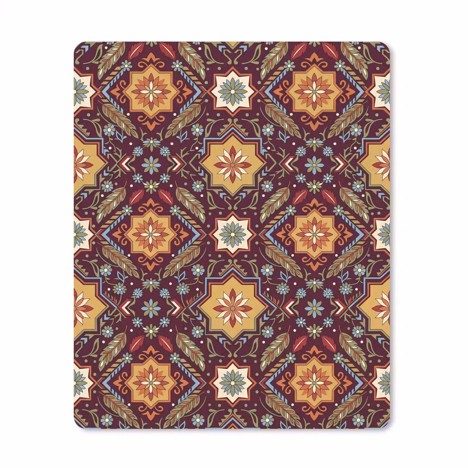 Mauspad - Muster – Floral – Geometrisch – Farbenfroh – Dekoration — 1