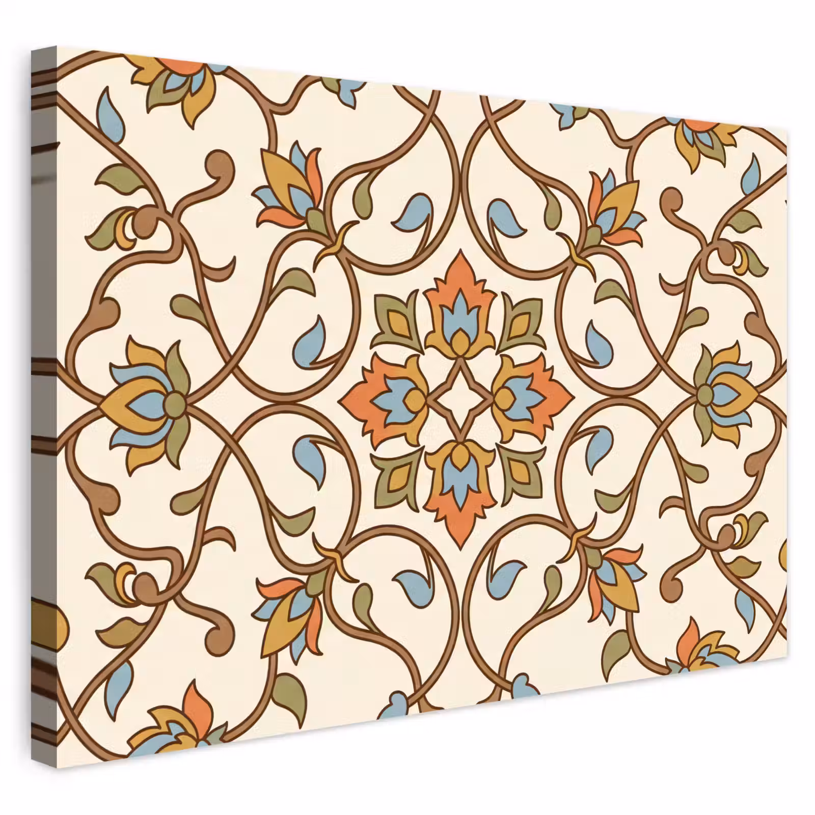 Outdoor Leinwand - Muster – Blumen – Ornament – Bunt — 1