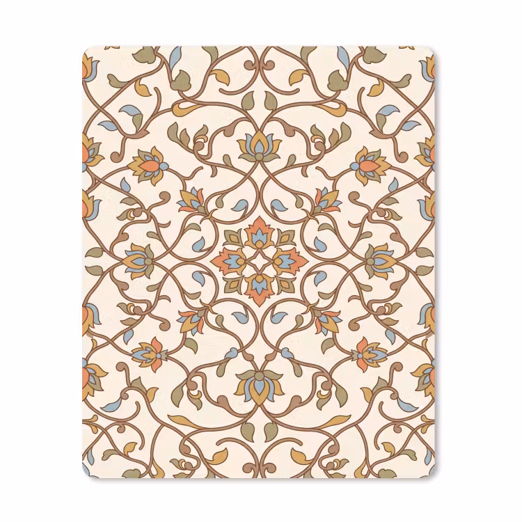 Mauspad - Muster – Blumen – Ornament – Bunt — 1