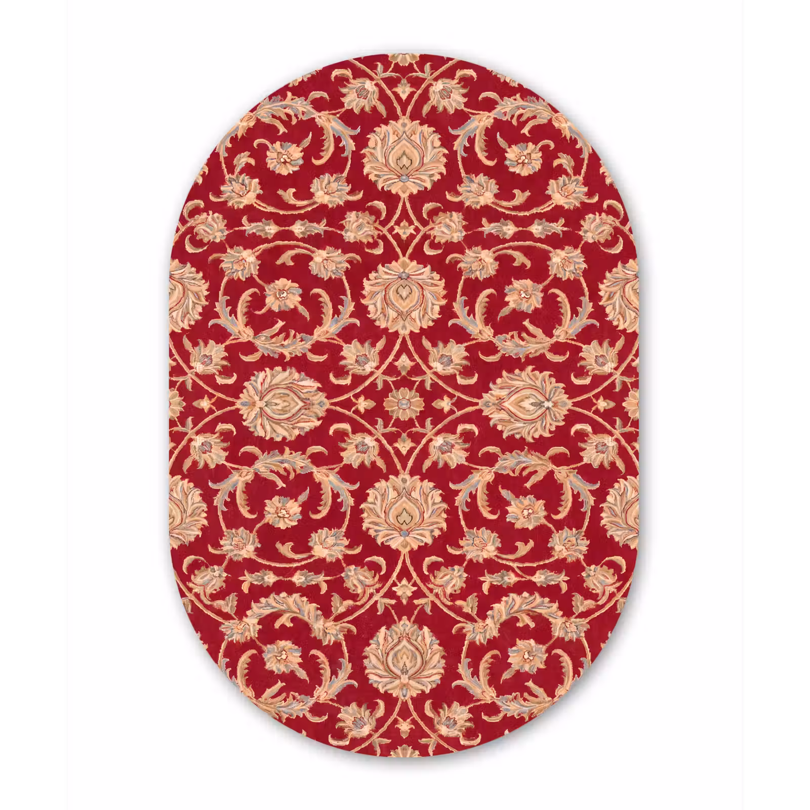 Forexbild Oval - Muster – Blume – Klassisch – Orientalisch – Rot — 1