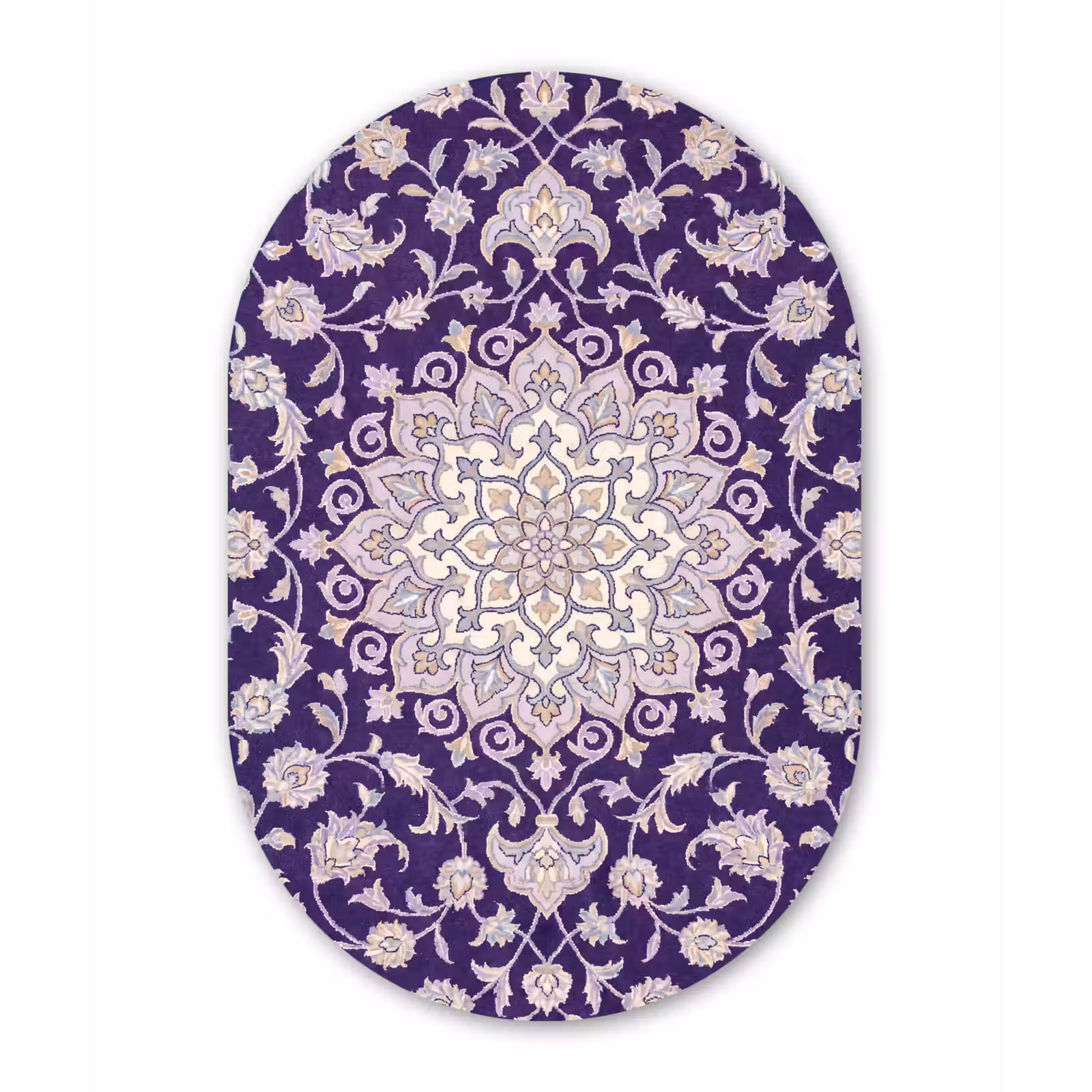 Forexbild Oval - Muster – Medaillon – Orientalisch – Lila – Dekoration — 1