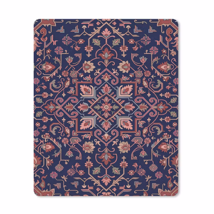 Mauspad - Muster – Orientalisch – Blumig – Blau – Klassisch — 1