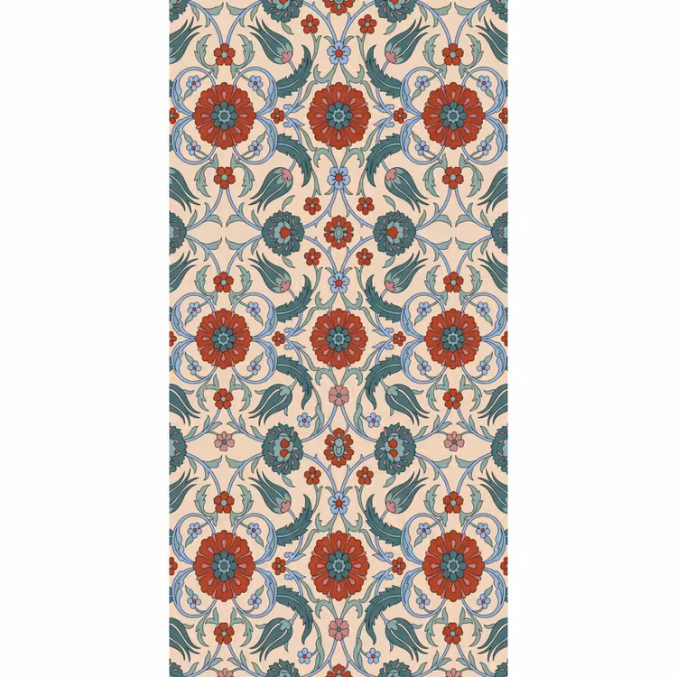 Tapete - Blumen – Muster – Klassisch – Dekoration – Farbenfroh — 2