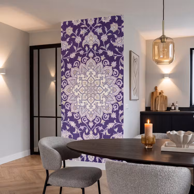 Tapete - Muster – Medaillon – Orientalisch – Lila – Dekoration — 5