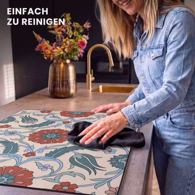 Herdabdeckplatte - Blumen – Muster – Klassisch – Dekoration – Farbenfroh — 6