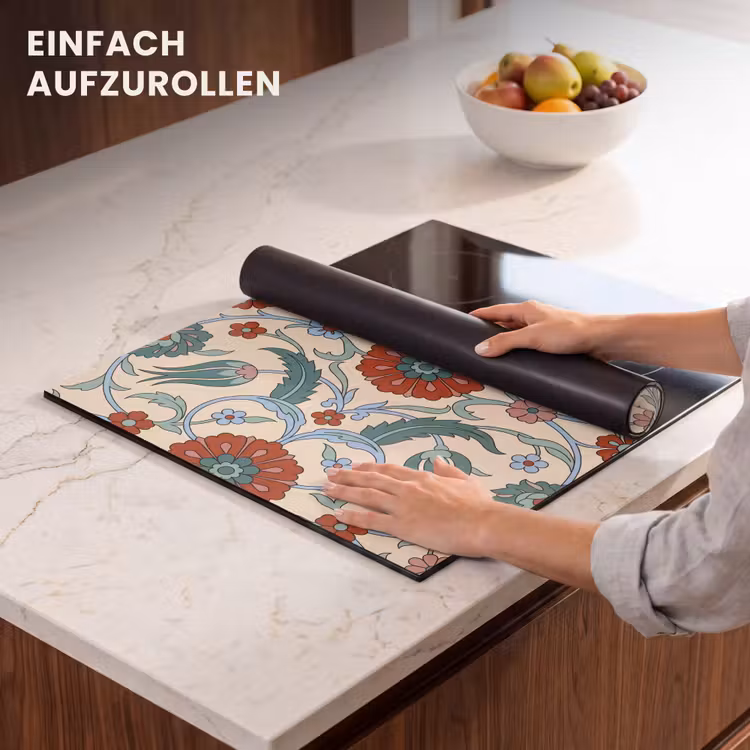 Herdabdeckplatte - Blumen – Muster – Klassisch – Dekoration – Farbenfroh — 7