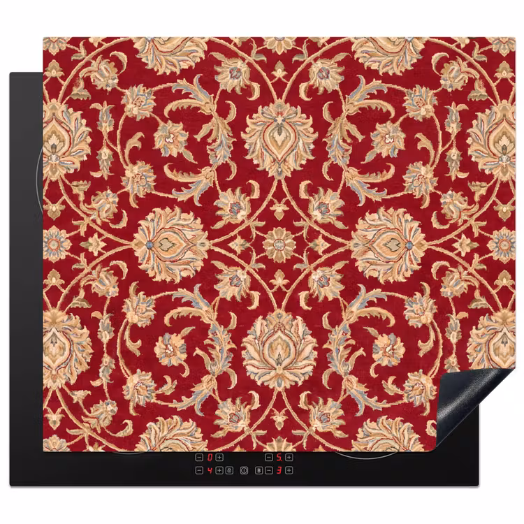 Herdabdeckplatte - Muster – Blume – Klassisch – Orientalisch – Rot — 1