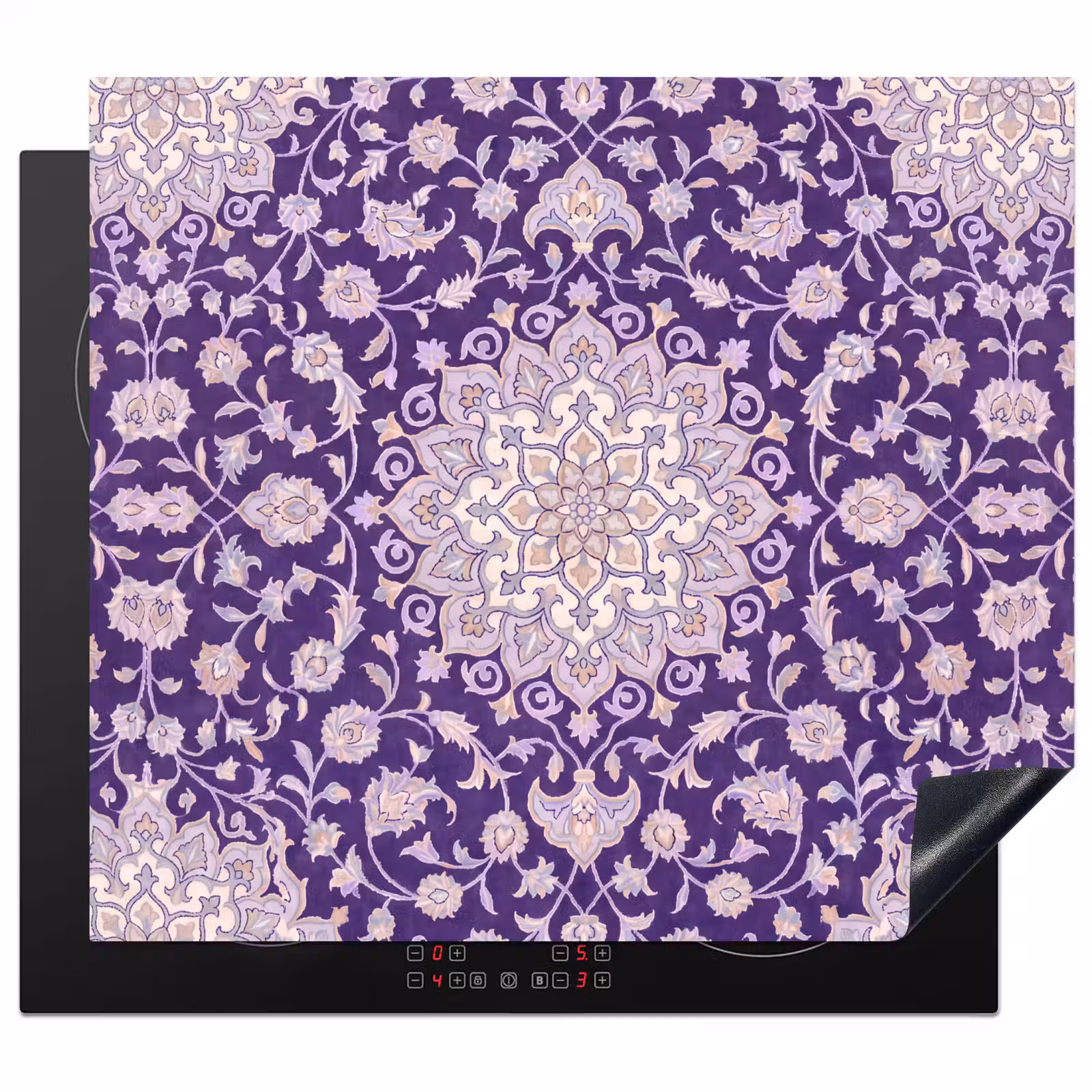 Herdabdeckplatte - Muster – Medaillon – Orientalisch – Lila – Dekoration — 1