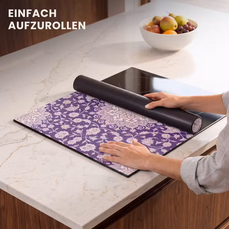 Herdabdeckplatte - Muster – Medaillon – Orientalisch – Lila – Dekoration — 7