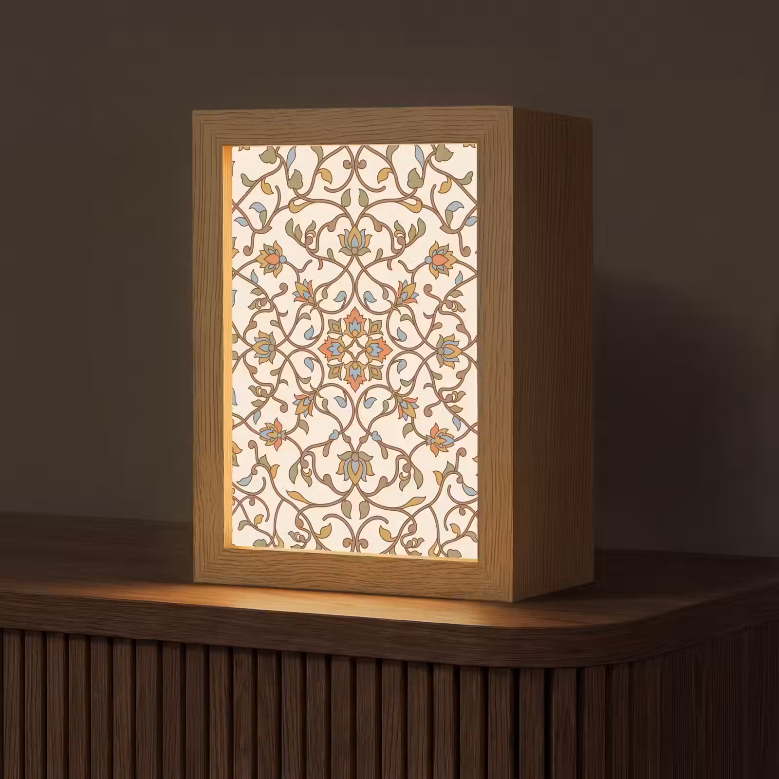 Personalisierte Lightbox - Muster – Blumen – Ornament – Bunt — 1