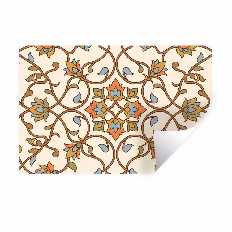 Wandtattoo – Muster – Blumen – Ornament – Bunt — 1