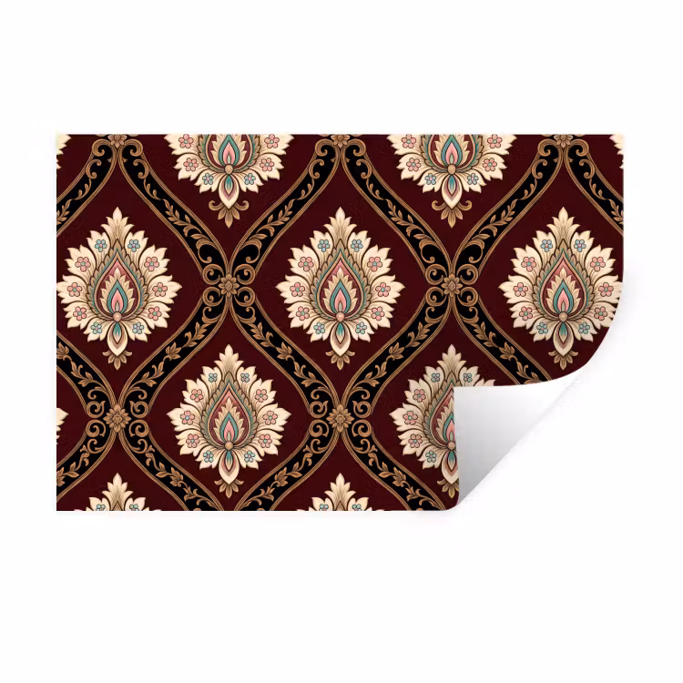 Wandtattoo – Muster – Blumenmotiv – Dekoration – Klassisch – Rot — 1