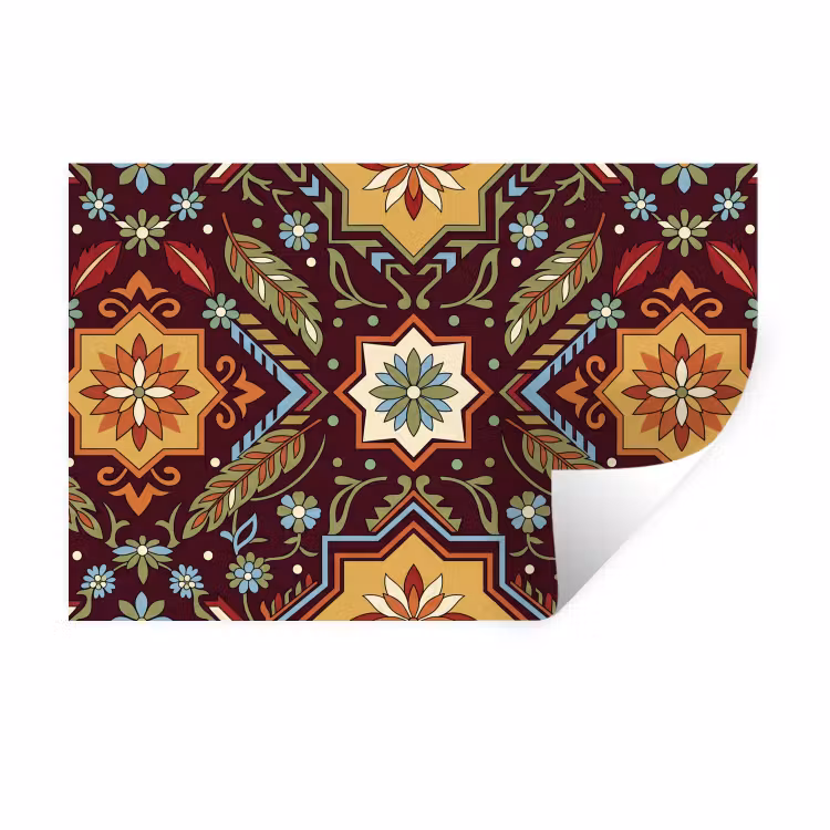 Wandtattoo – Muster – Floral – Geometrisch – Farbenfroh – Dekoration — 1