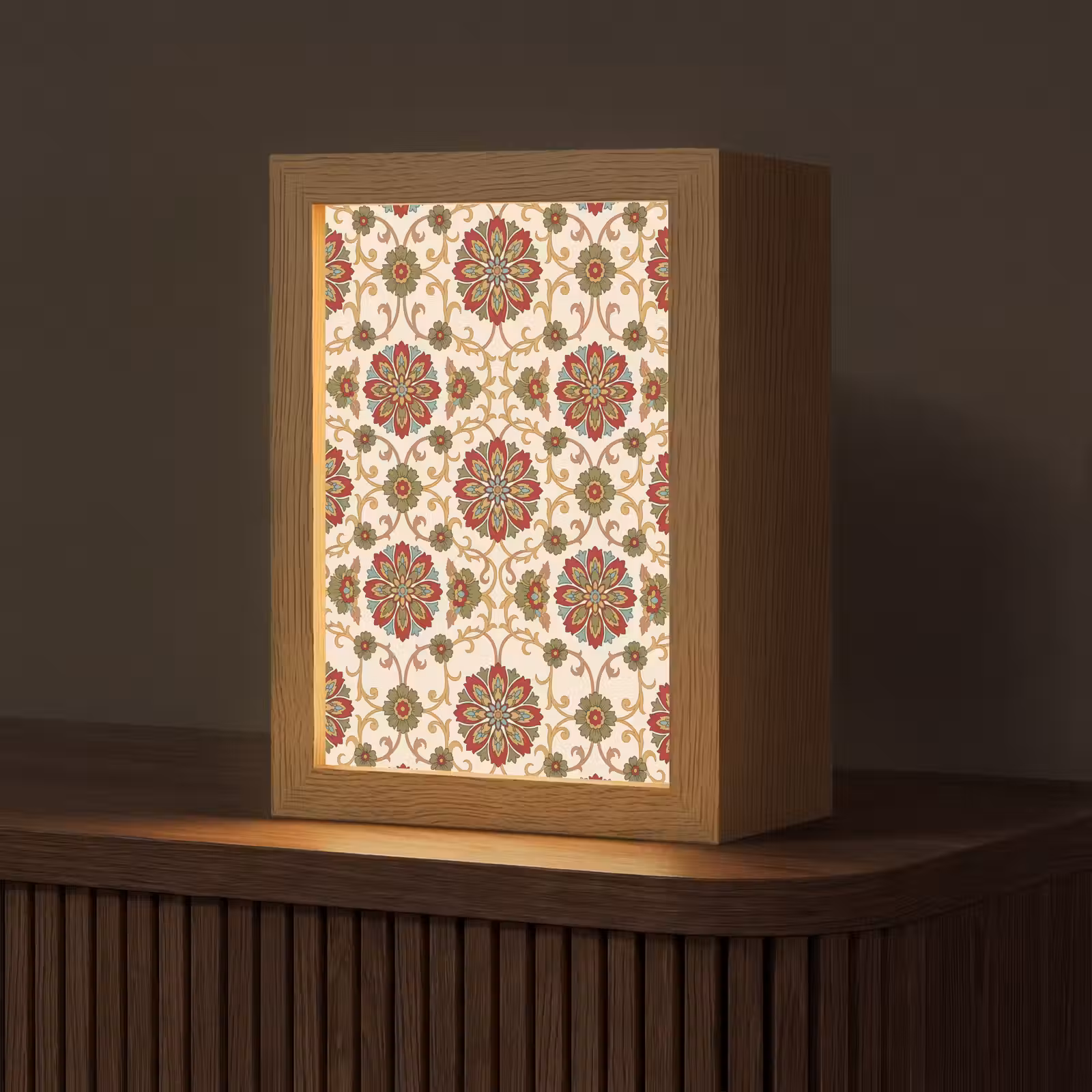 Personalisierte Lightbox - Muster – Blumen – Ornament – Klassisch – Farbenfroh — 1