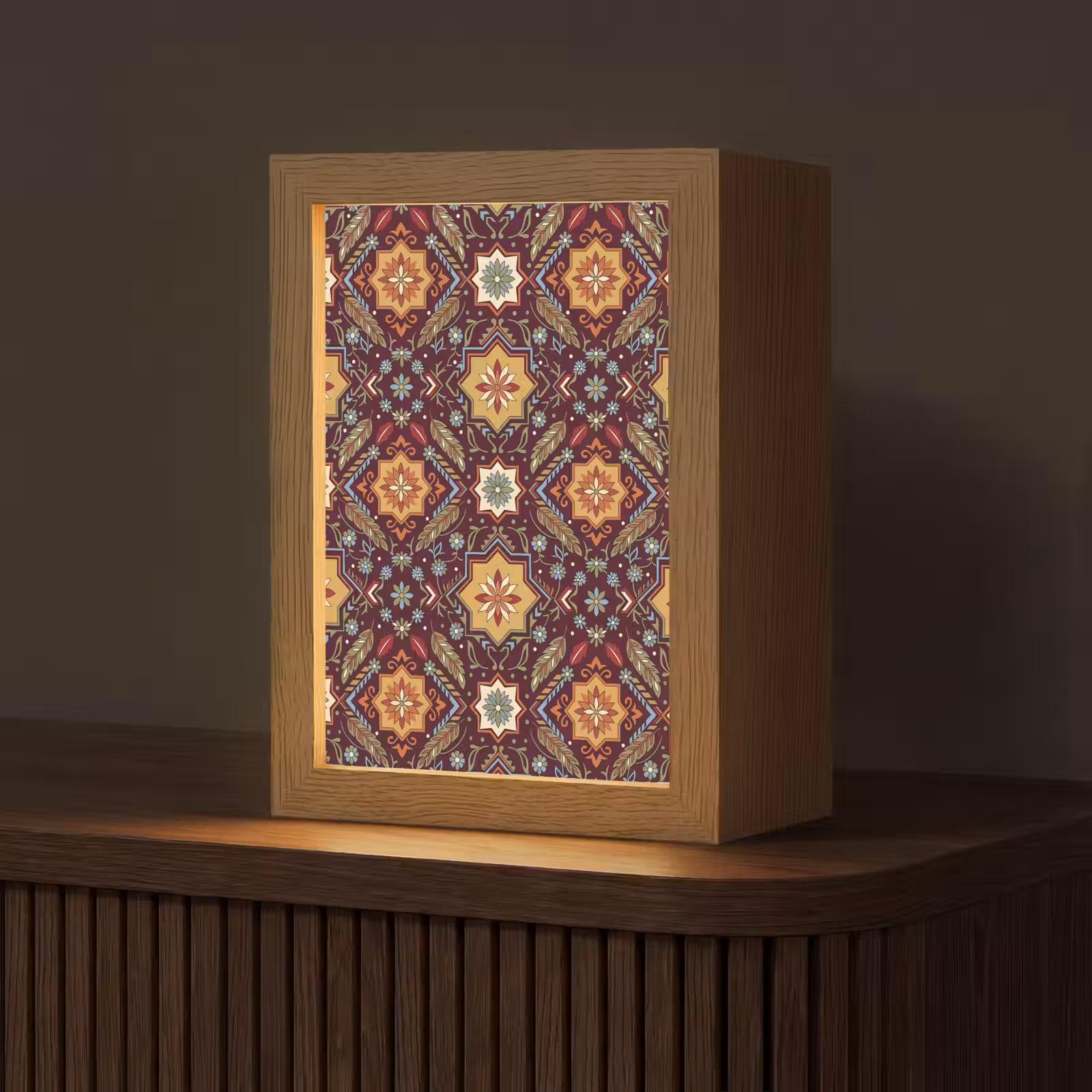 Personalisierte Lightbox - Muster – Floral – Geometrisch – Farbenfroh – Dekoration — 1