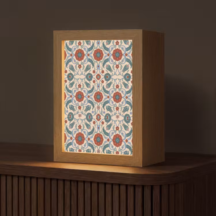Personalisierte Lightbox - Blumen – Muster – Klassisch – Dekoration – Farbenfroh — 1