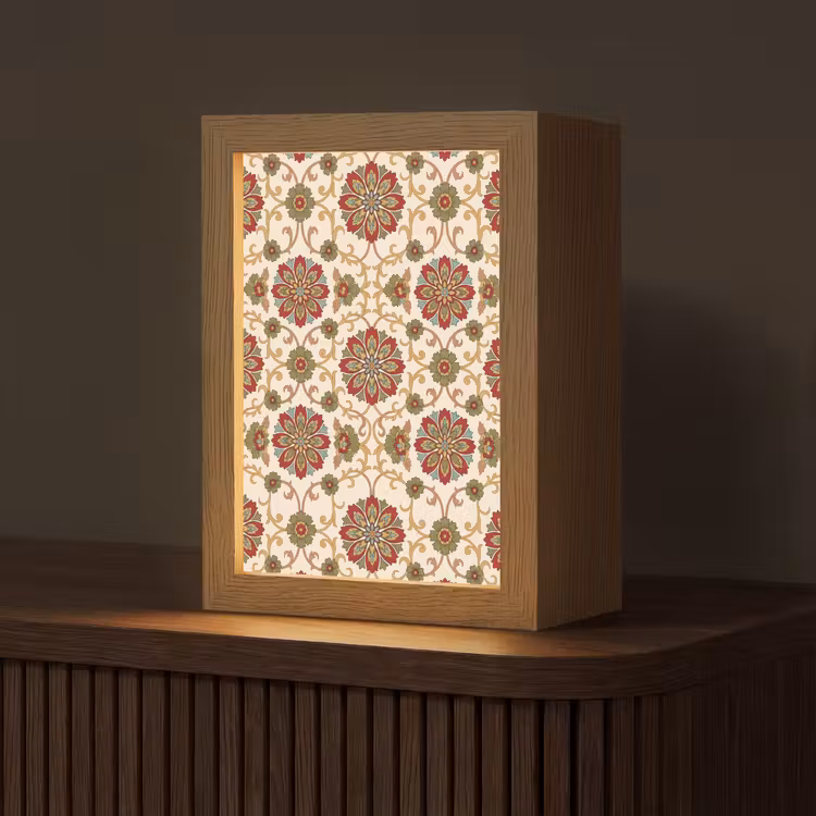 Personalisierte Lightbox - Muster – Blumen – Ornament – Klassisch – Farbenfroh — 1