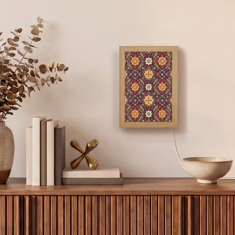 Personalisierte Lightbox - Muster – Floral – Geometrisch – Farbenfroh – Dekoration — 4