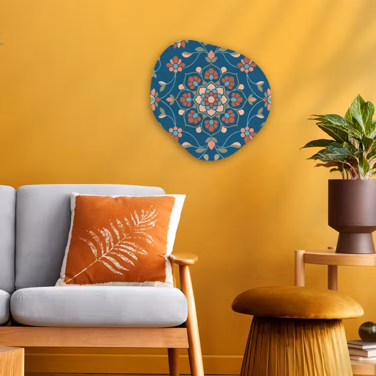 Forexbild Organische Form - Blumen – Muster – Natur – Ornament – Blau — 3